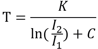 双色测温公式2 双色测温公式2