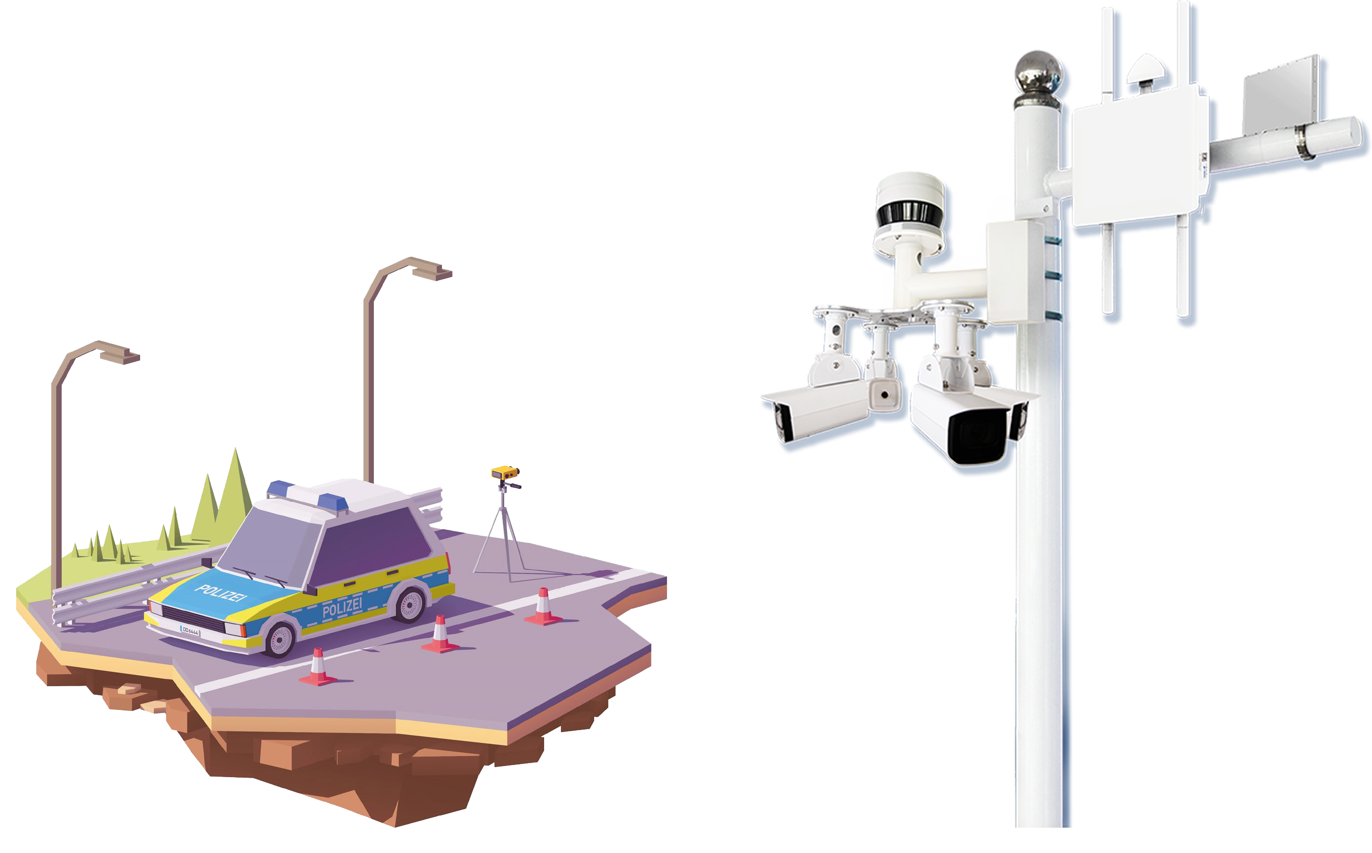 道路监测示意图 道路监测示意图